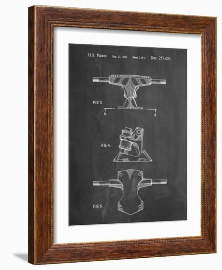 PP385-Chalkboard Skateboard Trucks Patent Poster-Cole Borders-Framed Giclee Print