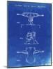 PP385-Faded Blueprint Skateboard Trucks Patent Poster-Cole Borders-Mounted Giclee Print