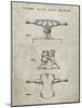 PP385-Sandstone Skateboard Trucks Patent Poster-Cole Borders-Mounted Giclee Print