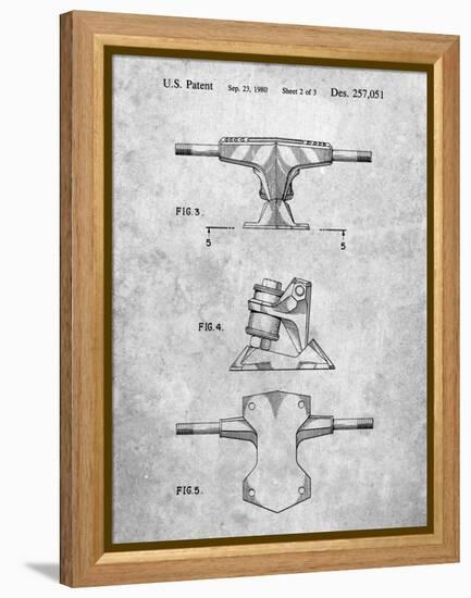 PP385-Slate Skateboard Trucks Patent Poster-Cole Borders-Framed Premier Image Canvas