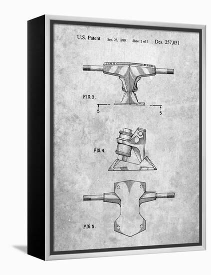 PP385-Slate Skateboard Trucks Patent Poster-Cole Borders-Framed Premier Image Canvas