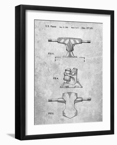 PP385-Slate Skateboard Trucks Patent Poster-Cole Borders-Framed Giclee Print