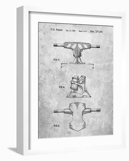 PP385-Slate Skateboard Trucks Patent Poster-Cole Borders-Framed Giclee Print