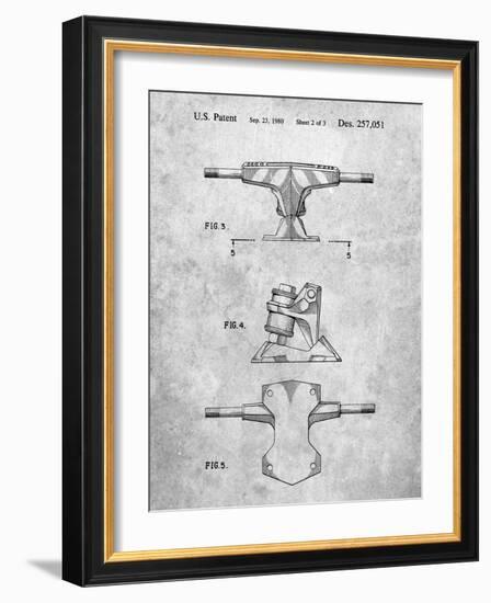 PP385-Slate Skateboard Trucks Patent Poster-Cole Borders-Framed Giclee Print