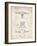 PP385-Vintage Parchment Skateboard Trucks Patent Poster-Cole Borders-Framed Giclee Print