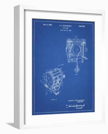 PP387-Blueprint Movie Set Lighting Patent Poster-Cole Borders-Framed Giclee Print