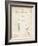 PP389-Vintage Parchment Vintage Police Handcuffs Patent Poster-Cole Borders-Framed Giclee Print