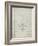 PP39 Antique Grid Parchment-Borders Cole-Framed Giclee Print