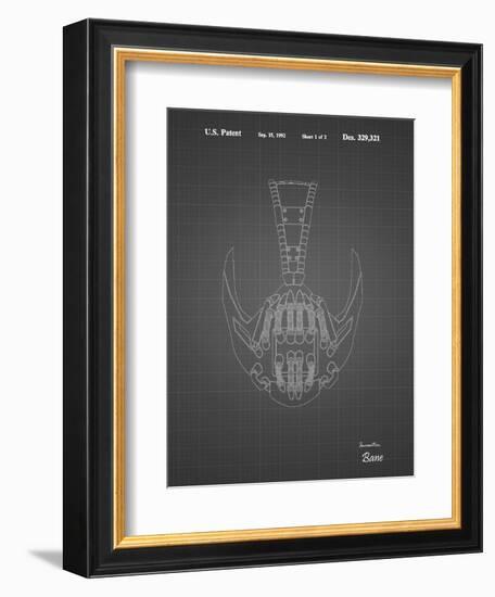 PP39 Black Grid-Borders Cole-Framed Giclee Print