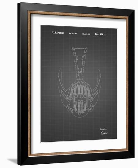 PP39 Black Grid-Borders Cole-Framed Giclee Print