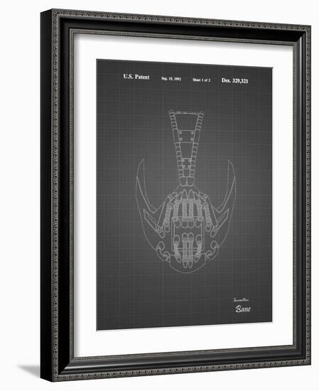 PP39 Black Grid-Borders Cole-Framed Giclee Print