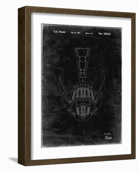 PP39 Black Grunge-Borders Cole-Framed Giclee Print