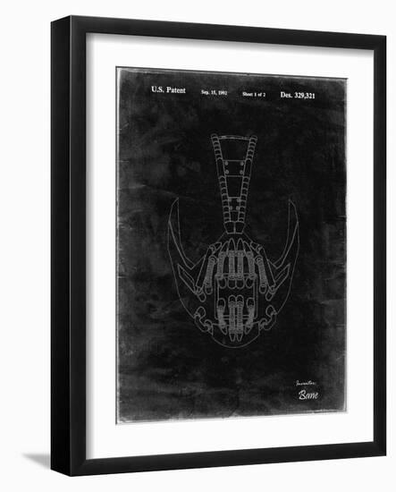 PP39 Black Grunge-Borders Cole-Framed Giclee Print