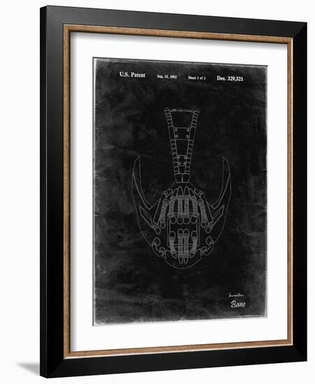 PP39 Black Grunge-Borders Cole-Framed Giclee Print