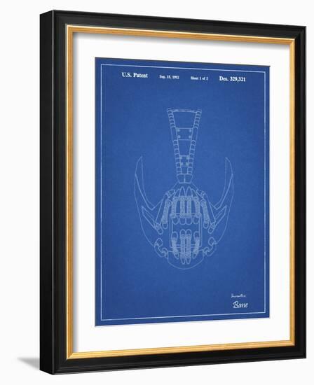 PP39 Blueprint-Borders Cole-Framed Giclee Print