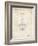 PP39 Vintage Parchment-Borders Cole-Framed Giclee Print