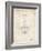 PP39 Vintage Parchment-Borders Cole-Framed Giclee Print