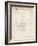 PP39 Vintage Parchment-Borders Cole-Framed Giclee Print