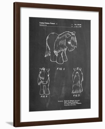 PP398-Chalkboard My Little Pony Patent Poster-Cole Borders-Framed Giclee Print