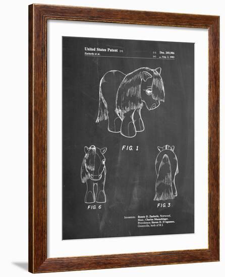 PP398-Chalkboard My Little Pony Patent Poster-Cole Borders-Framed Giclee Print