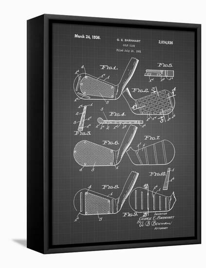 PP4 Black Grid-Borders Cole-Framed Premier Image Canvas