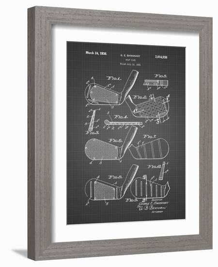 PP4 Black Grid-Borders Cole-Framed Giclee Print