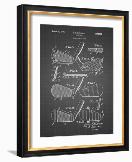 PP4 Black Grid-Borders Cole-Framed Giclee Print