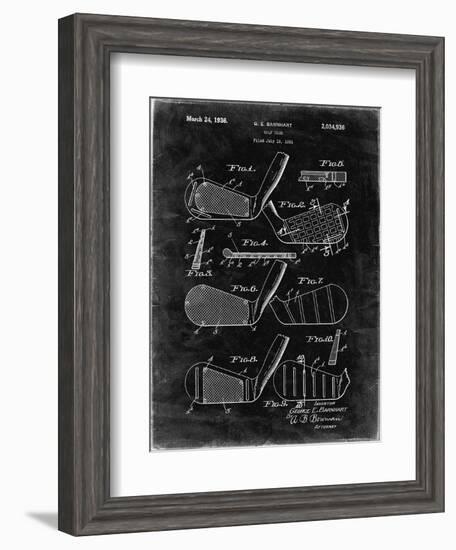 PP4 Black Grunge-Borders Cole-Framed Giclee Print