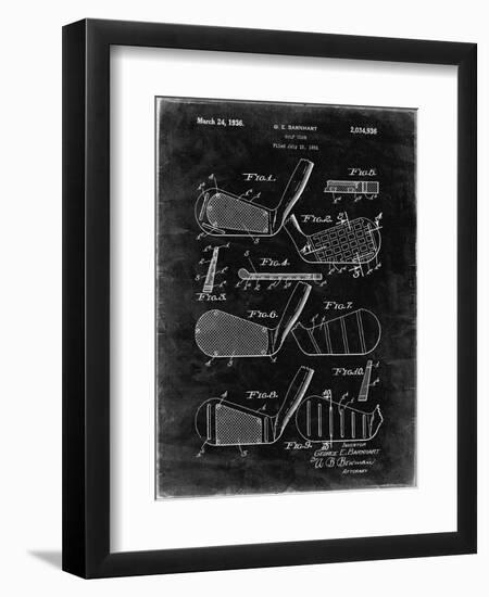 PP4 Black Grunge-Borders Cole-Framed Giclee Print