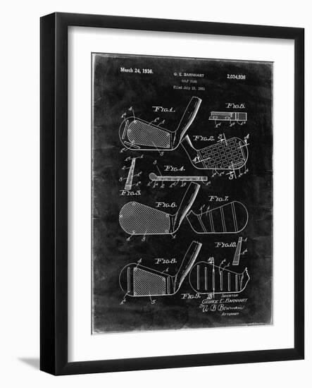 PP4 Black Grunge-Borders Cole-Framed Giclee Print