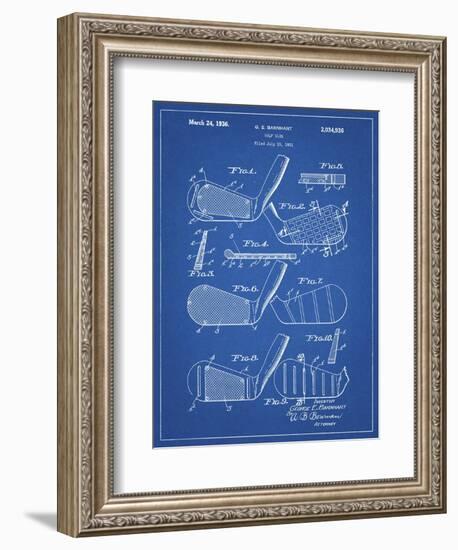 PP4 Blueprint-Borders Cole-Framed Giclee Print