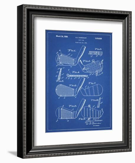 PP4 Blueprint-Borders Cole-Framed Giclee Print