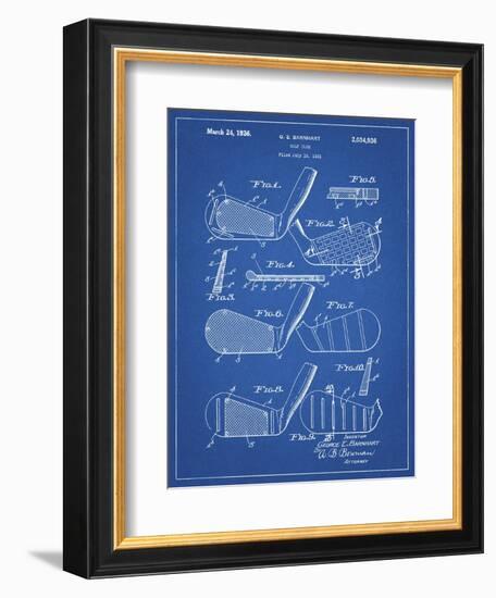 PP4 Blueprint-Borders Cole-Framed Giclee Print