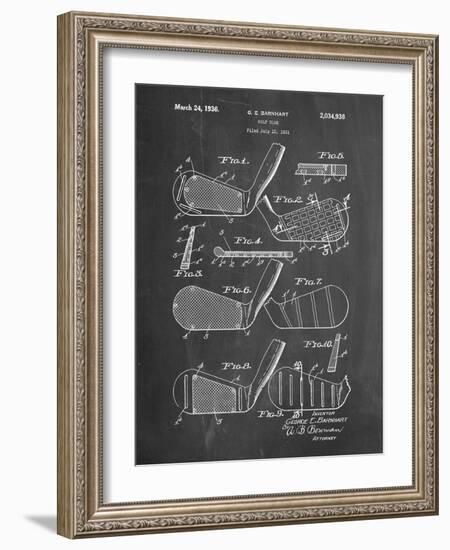 PP4 Chalkboard-Borders Cole-Framed Giclee Print