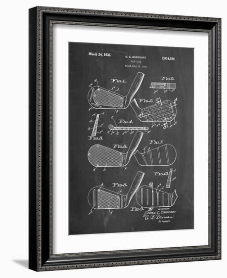 PP4 Chalkboard-Borders Cole-Framed Giclee Print