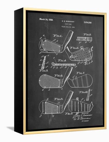 PP4 Chalkboard-Borders Cole-Framed Premier Image Canvas