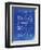 PP4 Faded Blueprint-Borders Cole-Framed Giclee Print