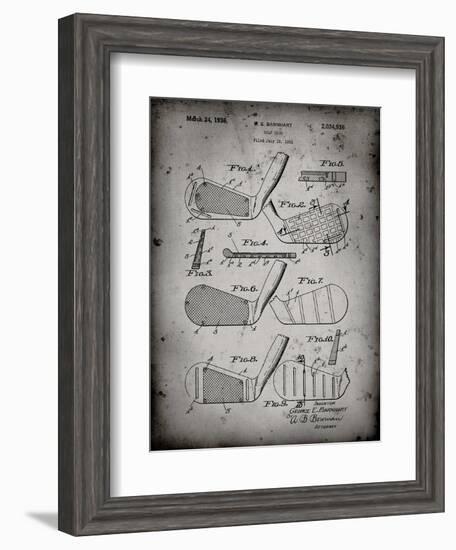 PP4 Faded Grey-Borders Cole-Framed Giclee Print