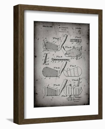 PP4 Faded Grey-Borders Cole-Framed Giclee Print