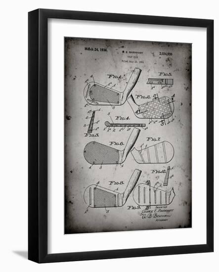 PP4 Faded Grey-Borders Cole-Framed Giclee Print