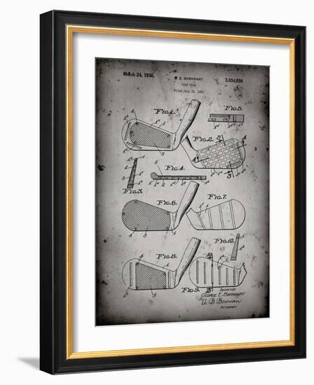 PP4 Faded Grey-Borders Cole-Framed Giclee Print