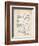 PP4 Vintage Parchment-Borders Cole-Framed Giclee Print