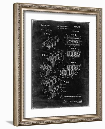 PP40 Black grunge-Borders Cole-Framed Giclee Print