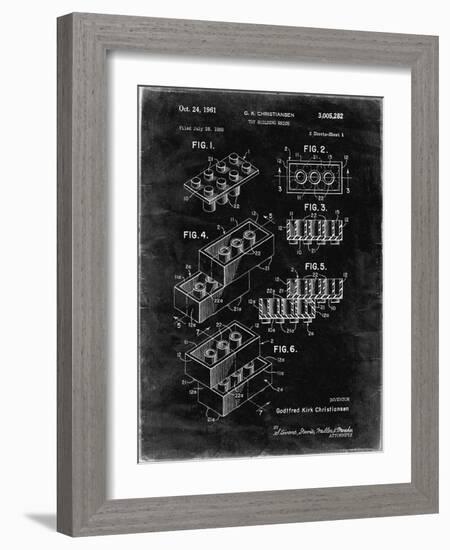 PP40 Black grunge-Borders Cole-Framed Giclee Print