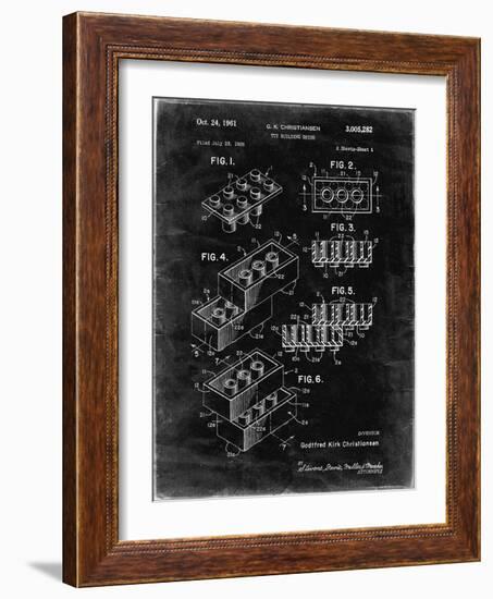 PP40 Black grunge-Borders Cole-Framed Giclee Print