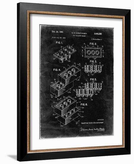 PP40 Black grunge-Borders Cole-Framed Giclee Print