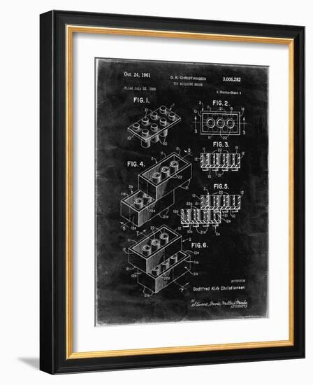 PP40 Black grunge-Borders Cole-Framed Giclee Print