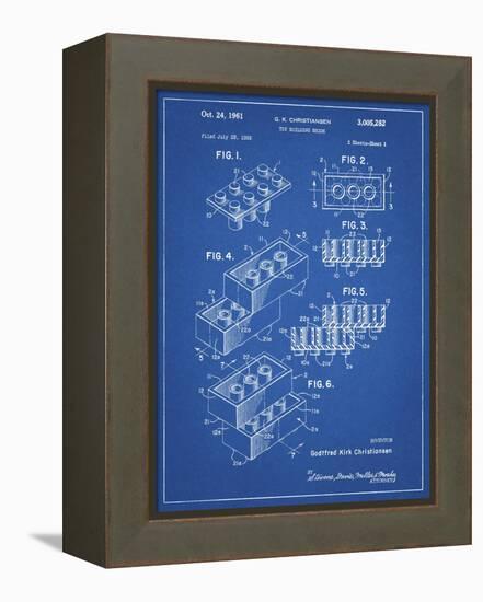 PP40 Blueprint-Borders Cole-Framed Premier Image Canvas