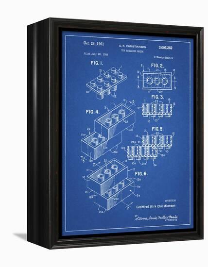 PP40 Blueprint-Borders Cole-Framed Premier Image Canvas