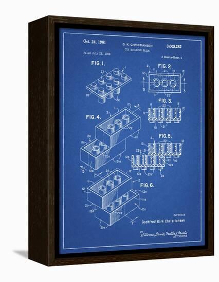 PP40 Blueprint-Borders Cole-Framed Premier Image Canvas